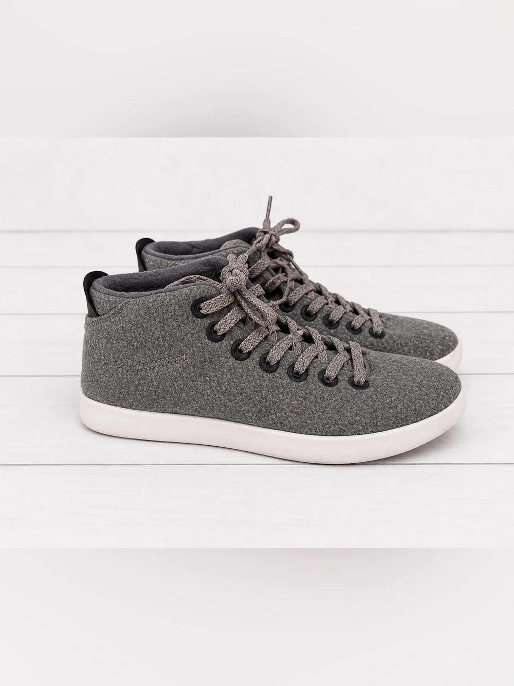 Allbirds Neutral Gray Wool Ursa Major Piper Mid Rise Lightweight Casual Sneakers